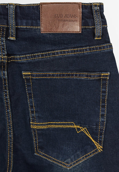 Men Short Jeans - Dark Blue - 410061