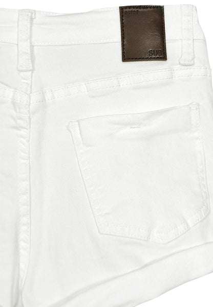 Women Short Jeans - White - 310062