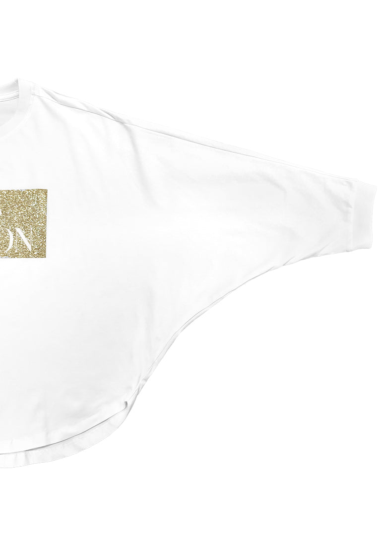 Women Long Sleeve Fashion Tee - White - 410197