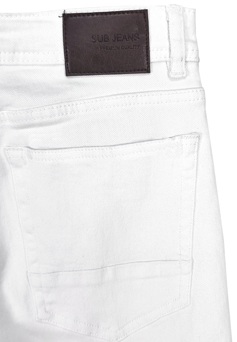 Men Skinny Fit Long Jeans - White - 410249