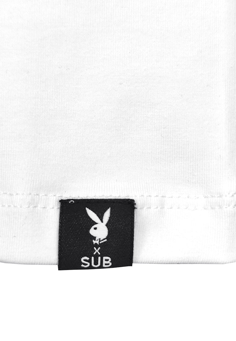 Playboy x SUB Women Short-Sleeve Graphic Tee - White - 410099