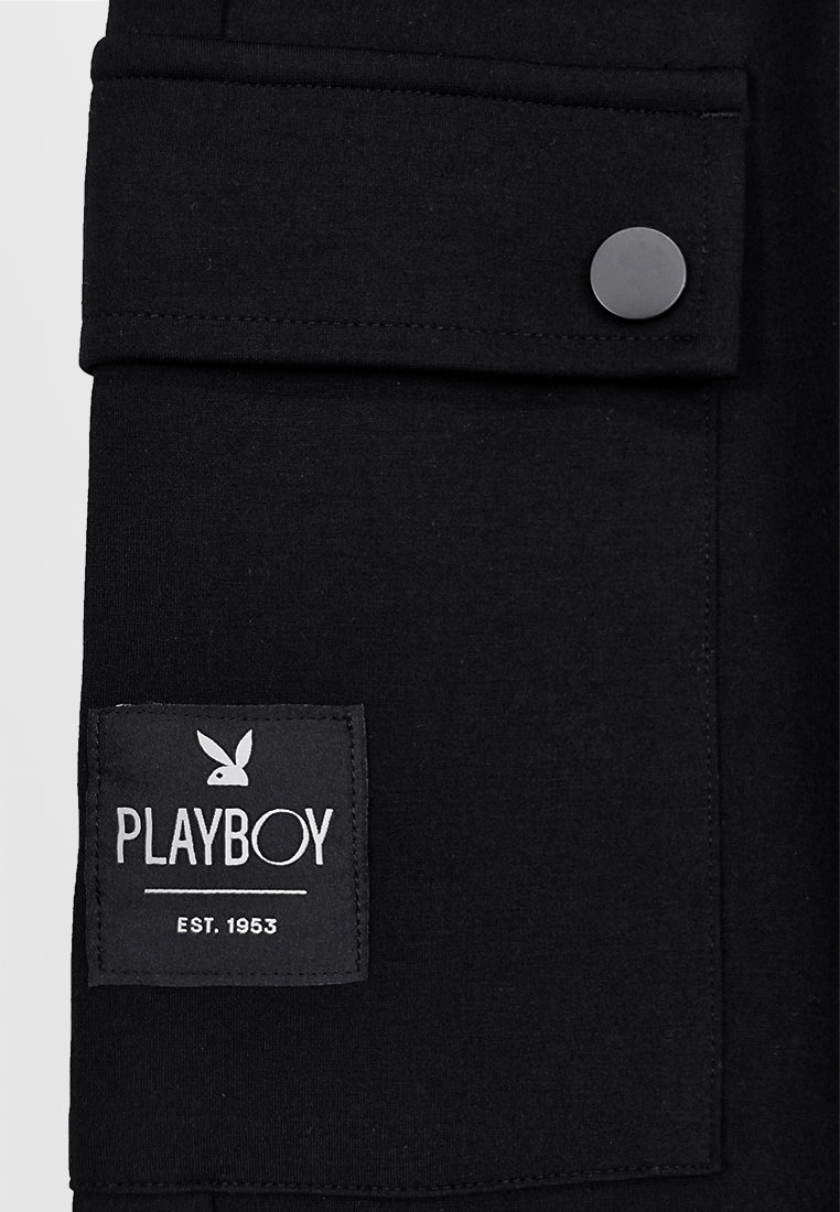 Playboy x SUB Men Long Jogger - Black - 410156