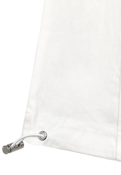 Women Long Cargo Pants - White - 410018