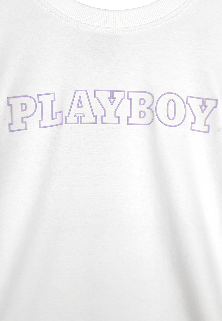 Playboy x SUB Women Long-Sleeve Sweatshirt - White - 410110