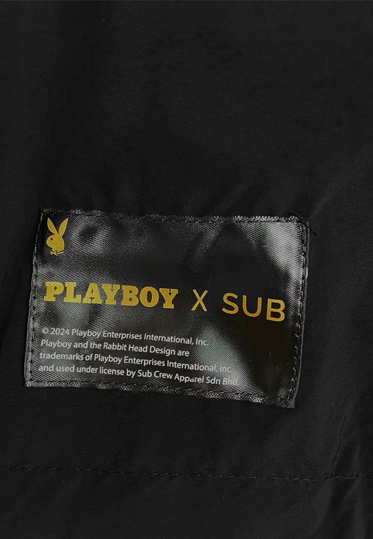 Playboy x SUB Men Bomber Jacket - Black - 410371