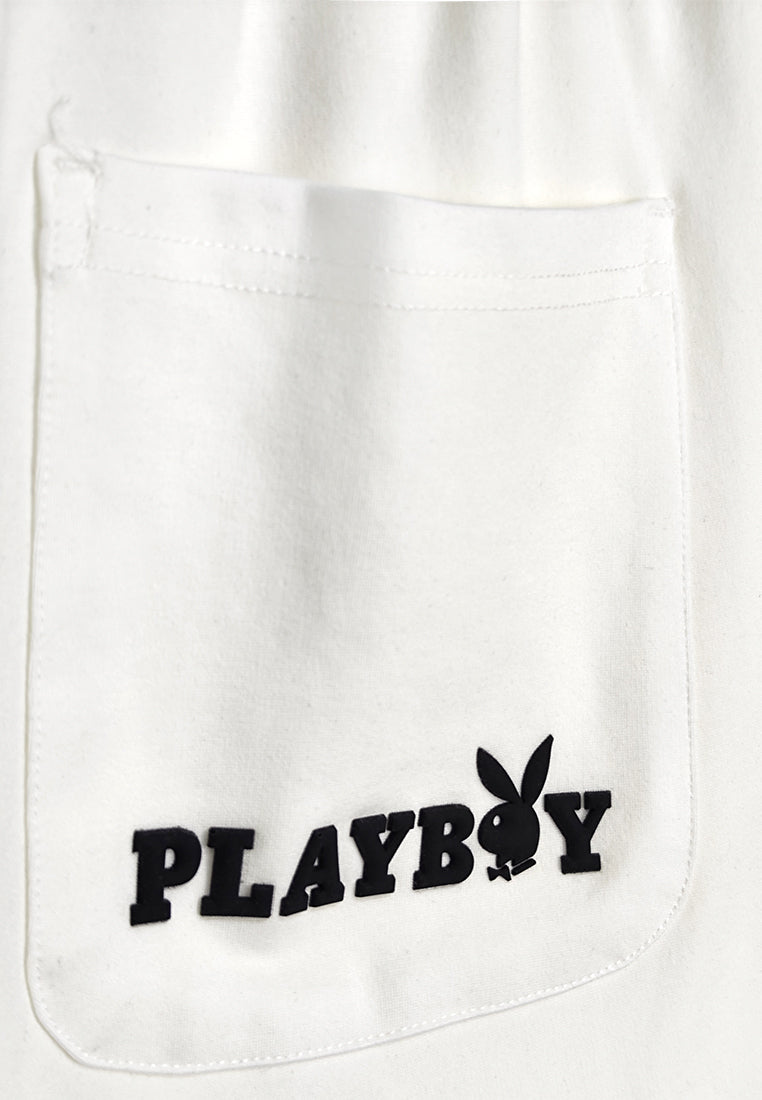 Playboy x SUB  Men Short Jogger - White - 410159