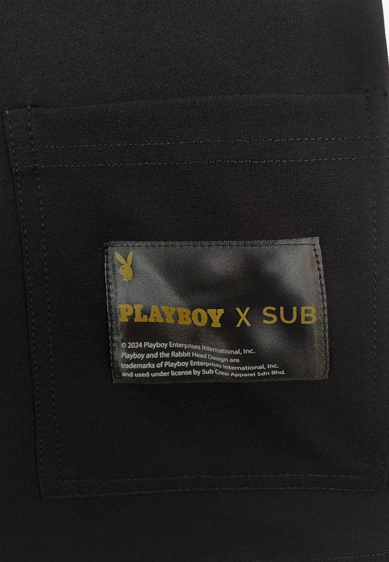 Playboy x SUB Men Short Jogger - Black - 410381