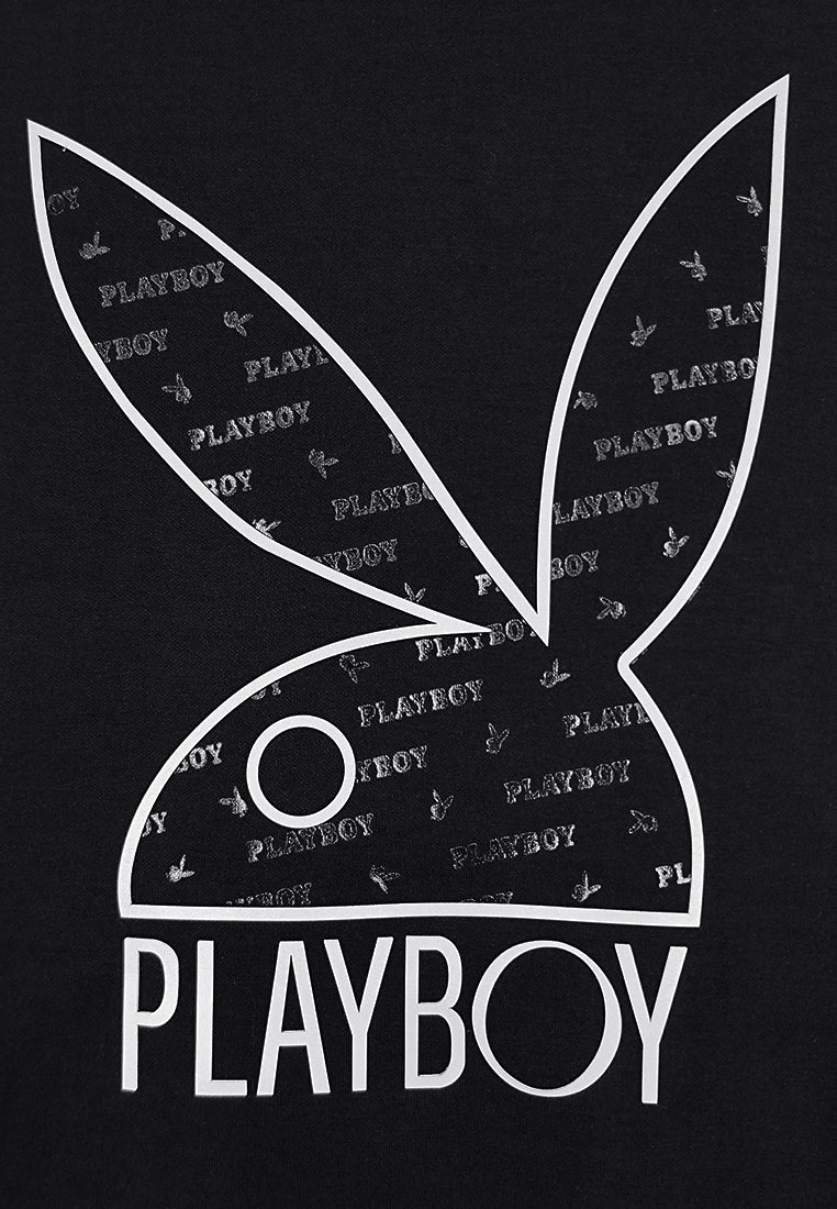 Playboy x SUB Men Long-Sleeve Sweatshirt Hoodies - Black - 410154