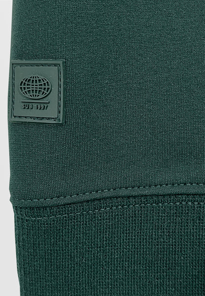 Women Short-Sleeve Sweatshirt - Dark Green - F3W909