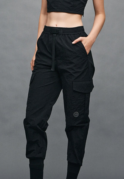 Women Long Pants Jogger - Black - 410317