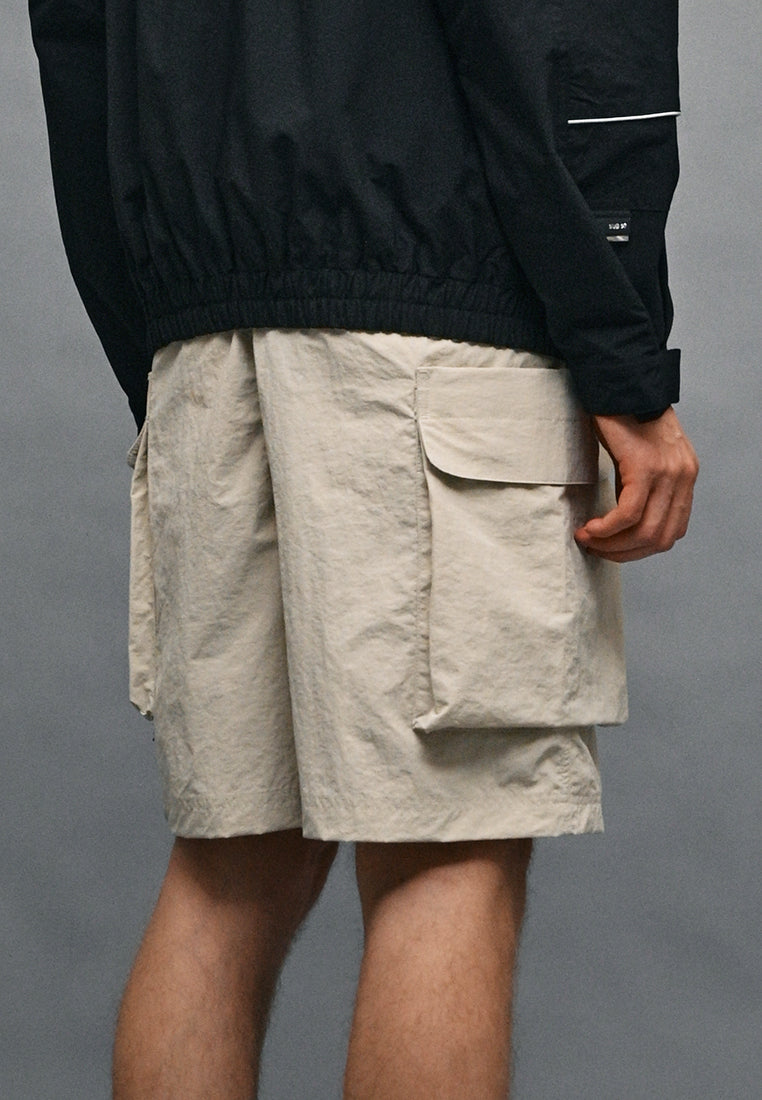 Men Cargo Short Pants - Light Khaki - 410336