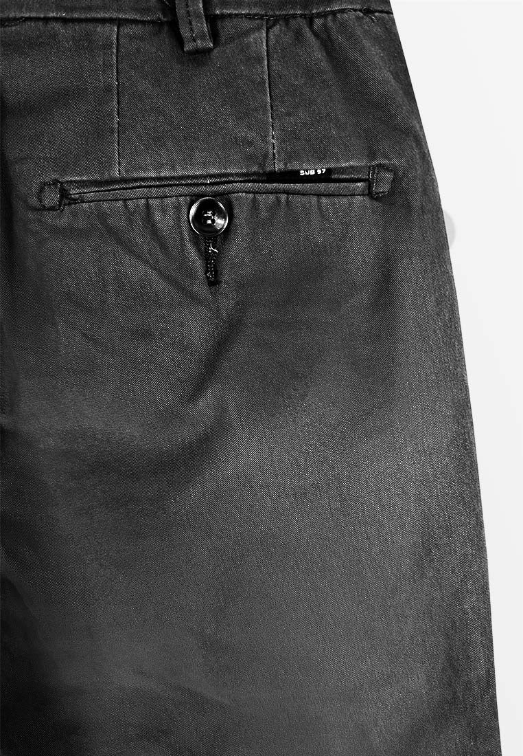 Men Slim Fit Long Pants - Black - S3M602