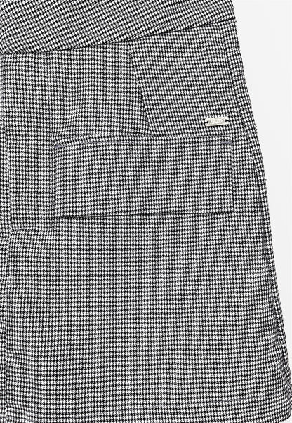 Women Houndstooth Skort - Dark Grey - S3W612