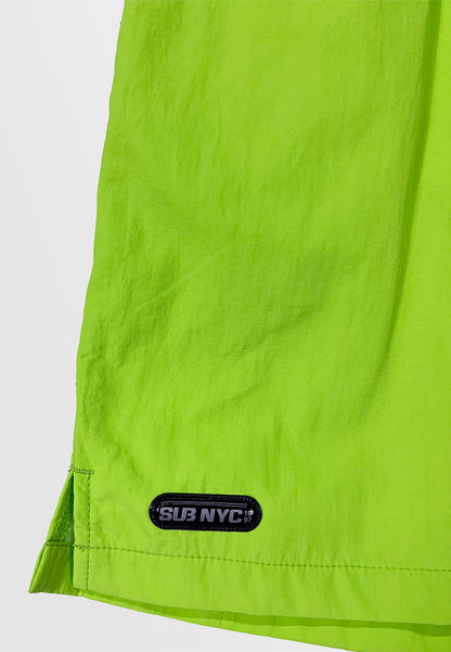 Men Nylon Short Jogger - Neon Green - H2M723