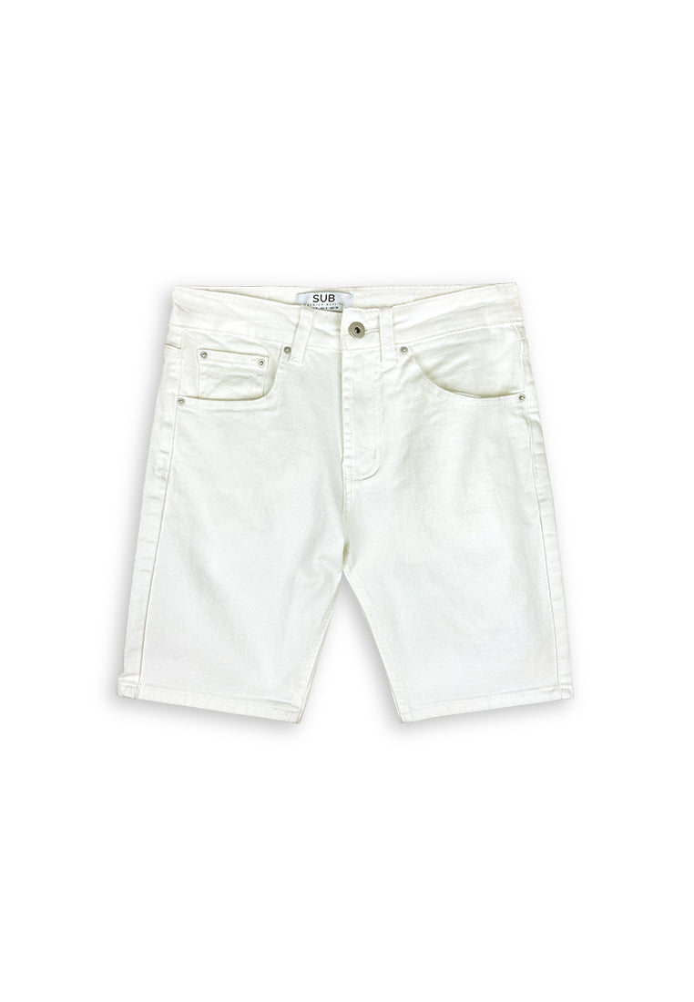 Men Short Jeans - White - 410428