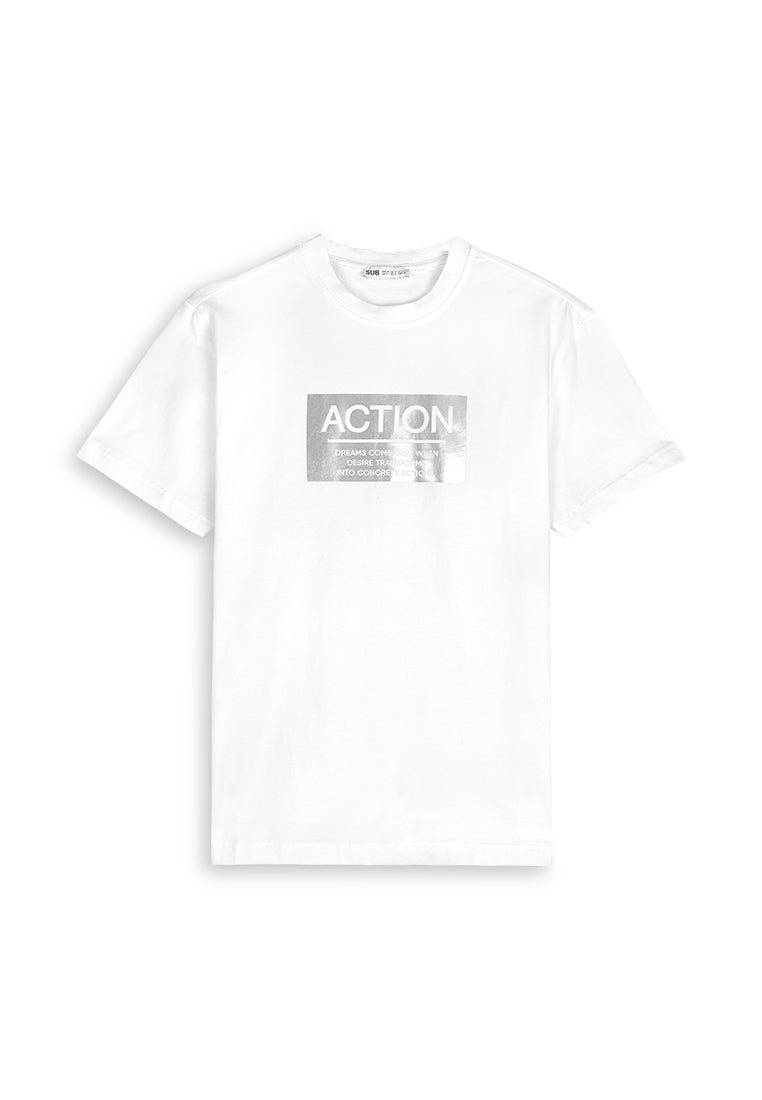 Men Short-Sleeve Graphic Tee - White - 410355