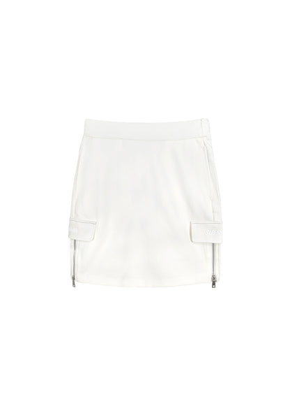 Women Short Skirt - White - 410014