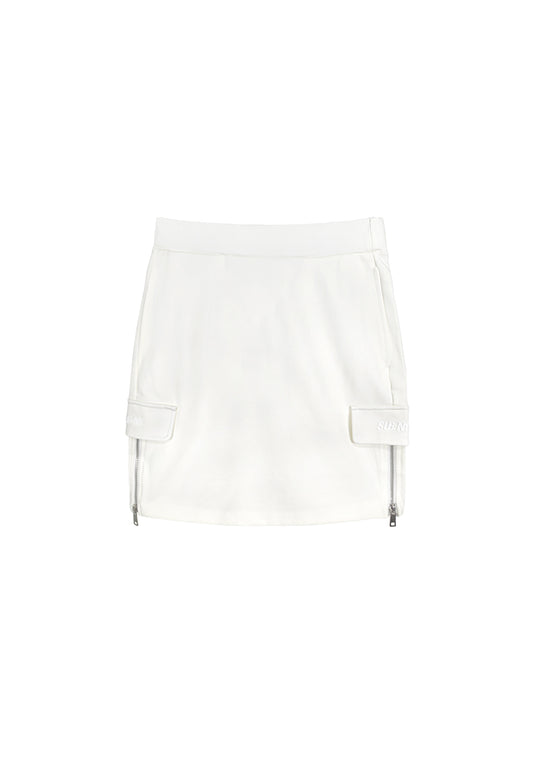 Women Short Skirt - White - 410014