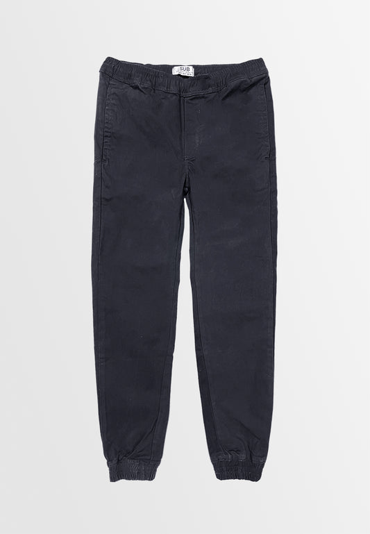 Men Long Pants Jogger - Black - S3M574