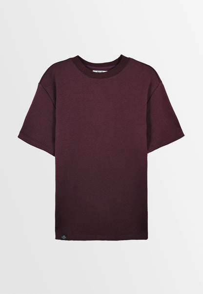 Men Short-Sleeve Fashion Tee - Maroon - M3M860