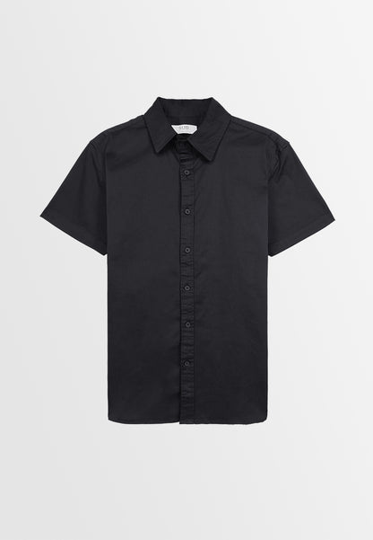 Men Short-Sleeve Shirt - Black - 410051