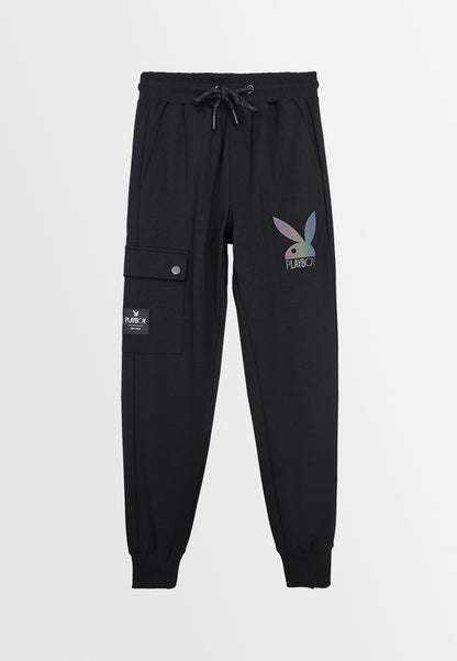 Playboy x SUB Men Long Jogger - Black - 410156