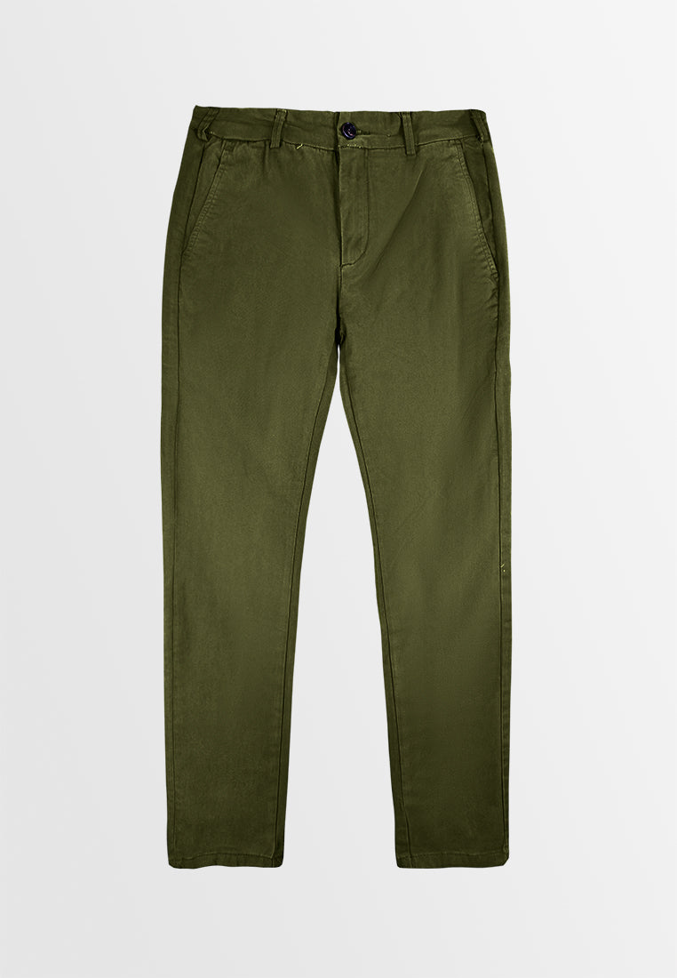 Men Slim Fit Long Pants - Army Green - S3M603