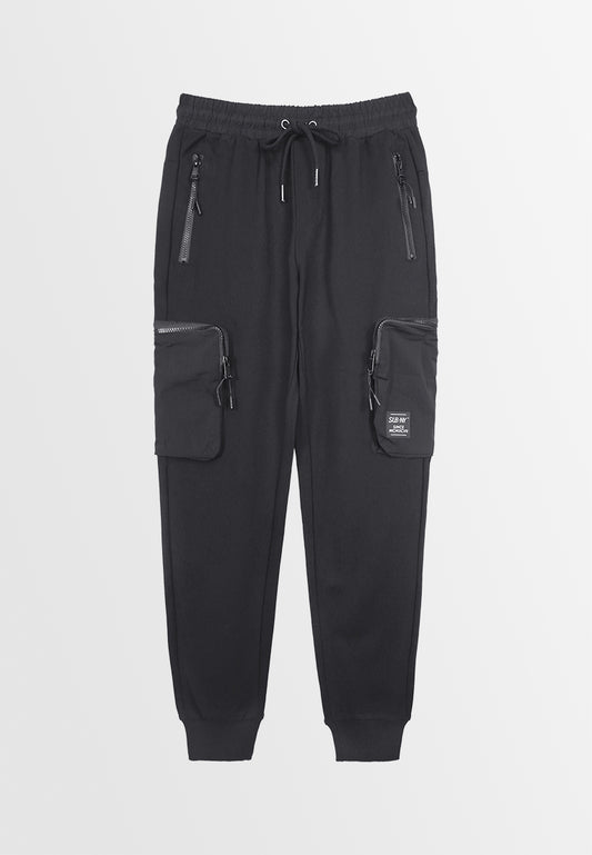 Men Long Jogger - Black - 310167