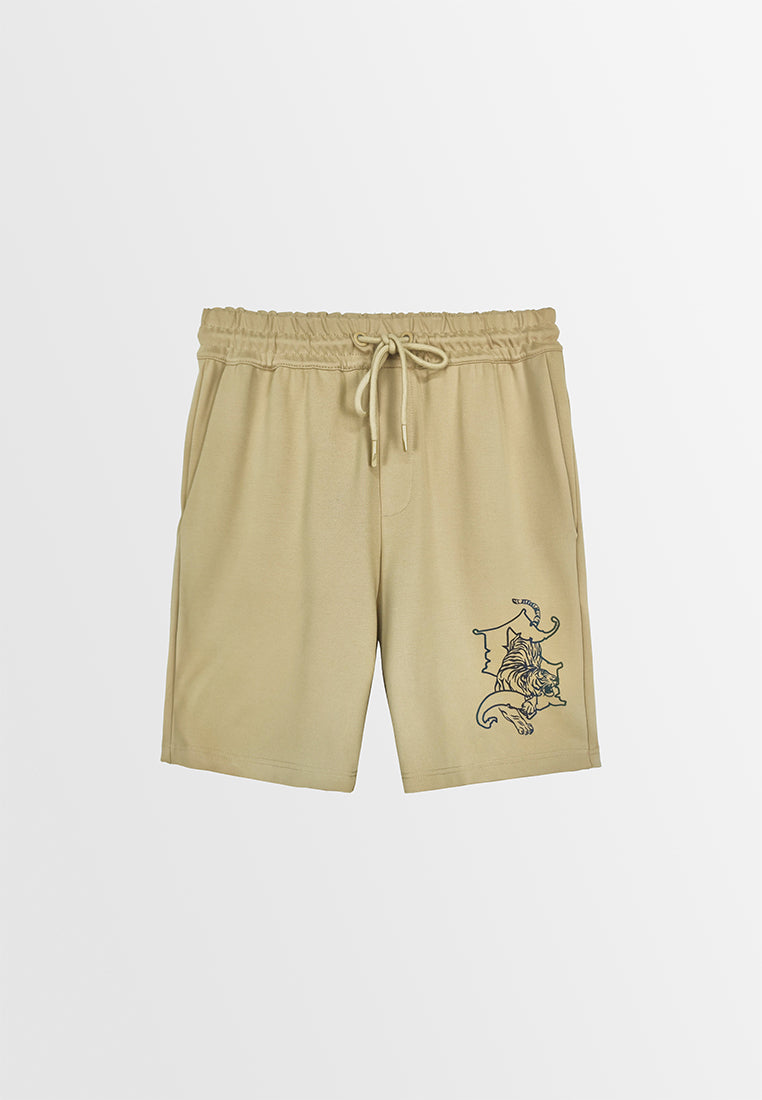 Men Short Jogger - Khaki - 410152