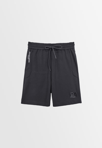 Men Knit Short Jogger - Black - 410081