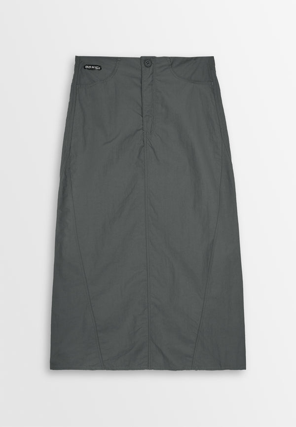 Women Long Skirt - Dark Grey - 410294