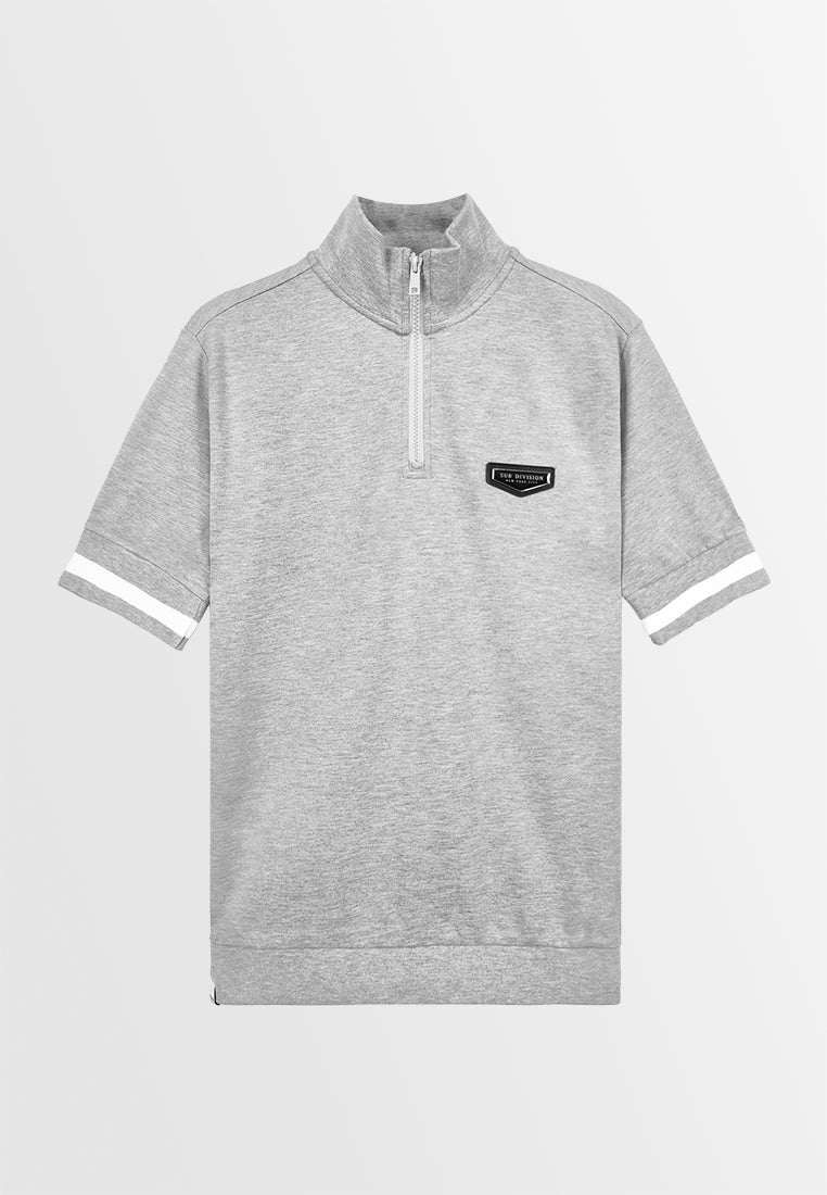 Men Short-Sleeve Sweatshirt - Grey - M3M881