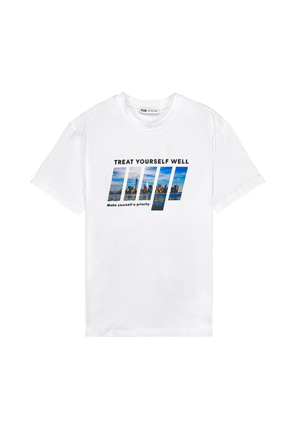 Men Short-Sleeve Graphic Tee - White - 310057