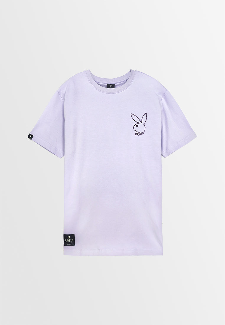 Playboy x SUB Men Short-Sleeve Graphic Tee - Purple - 410166