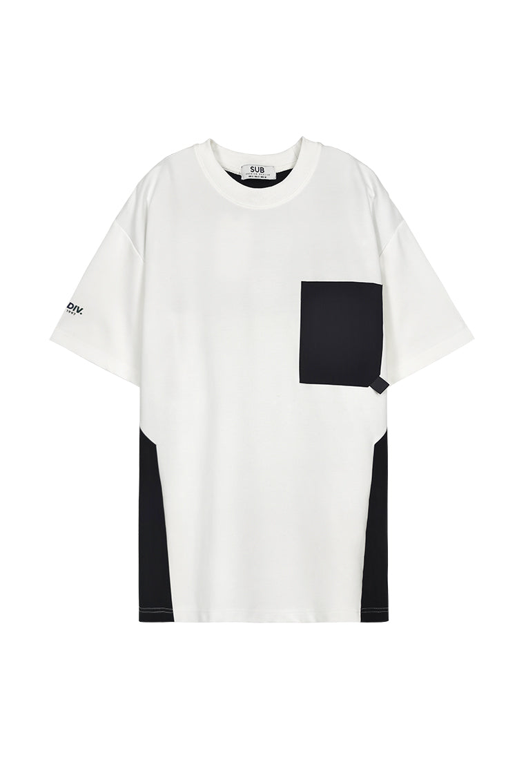 Men Oversized Short-Sleeve Fashion Tee - White - 310174