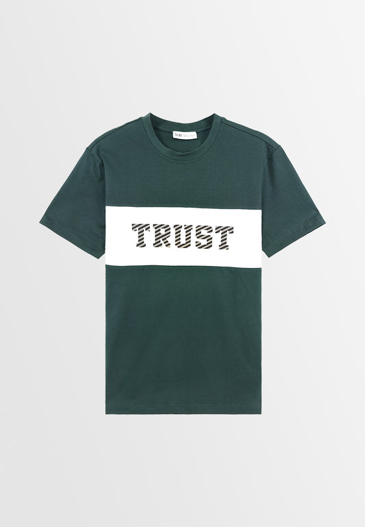 Men Short-Sleeve Graphic Tee - Dark Green - 310058