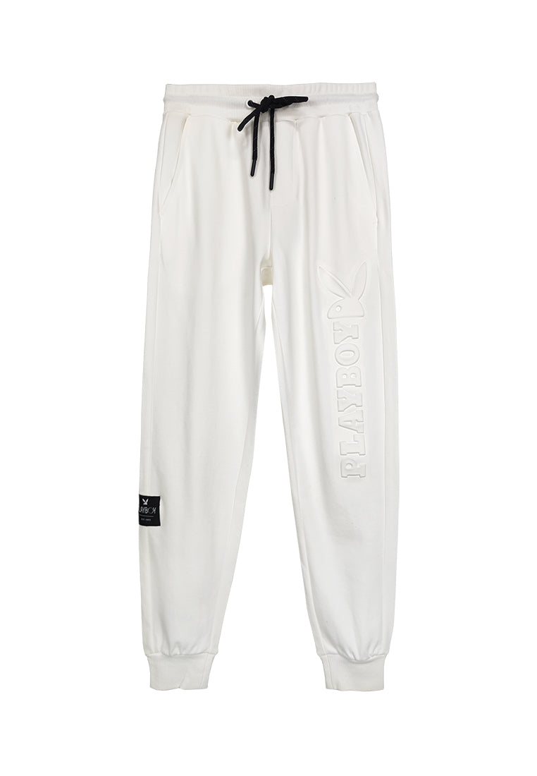 Playboy x SUB Men Long Jogger - White - 410157