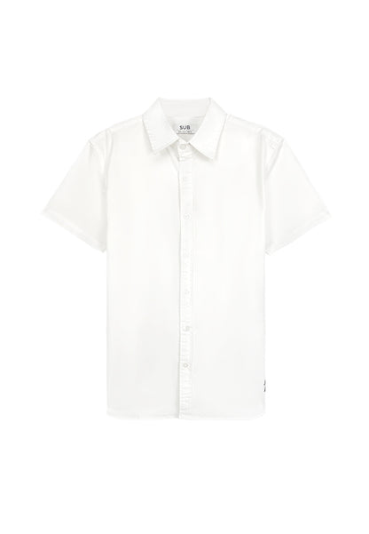 Men Short-Sleeve Shirt - White - 410052