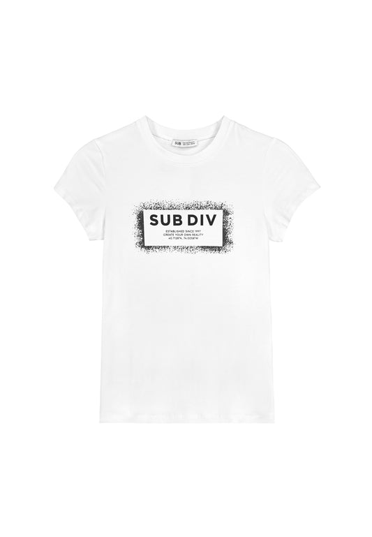 Women Short-Sleeve Graphic Tee - White - 410122