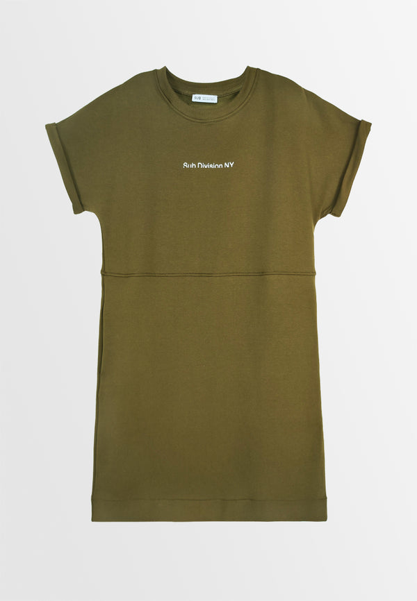 Women Dress - Army Green - 410205