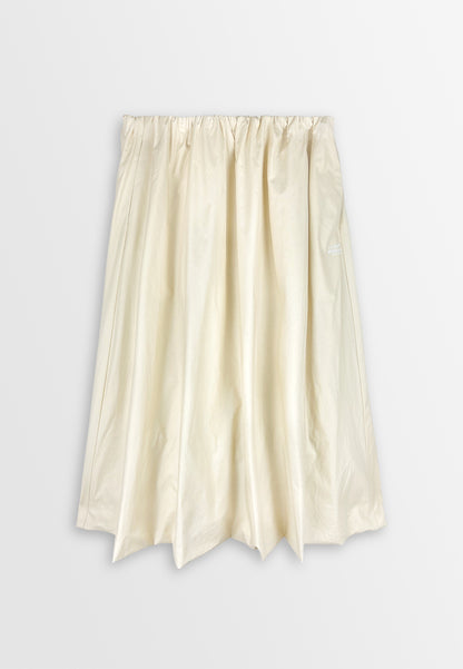 Women Bubble Midi Skirt - Light Khaki - 410373