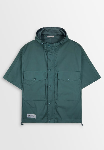 Men Oversized Lightweight Hoodies Jacket - Green - 410458