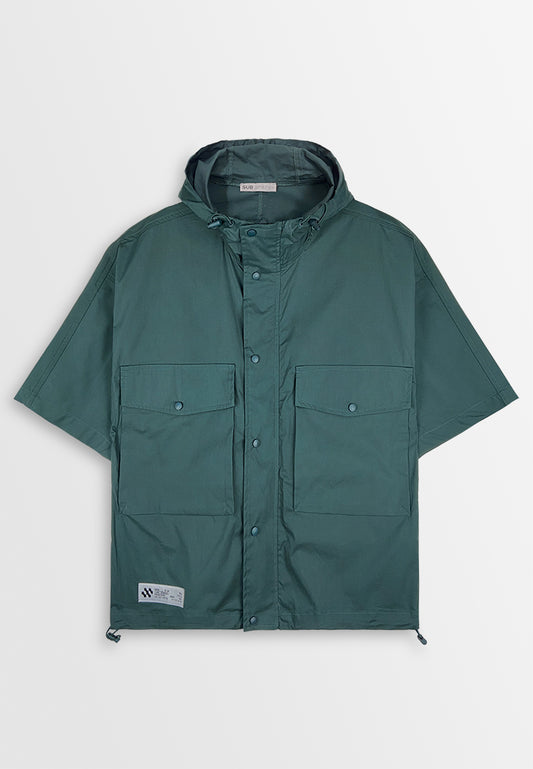 Men Oversized Lightweight Hoodies Jacket - Green - 410458