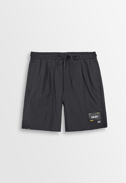 Men Woven Short Jogger - Black - 310120