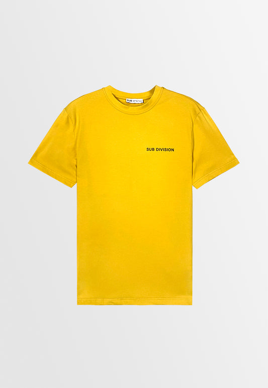 Men Short-Sleeve Graphic Tee - Yellow - 410028