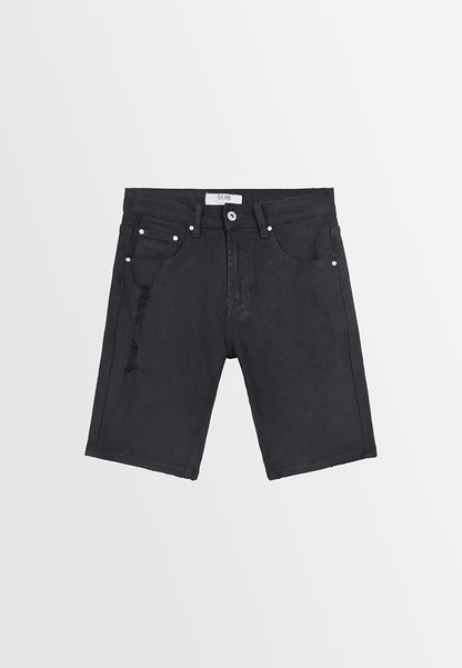 Men Short Jeans - Black - 410200