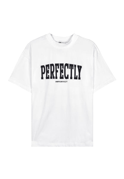 Men Oversized T-Shirt Short Sleeve - White - 310065