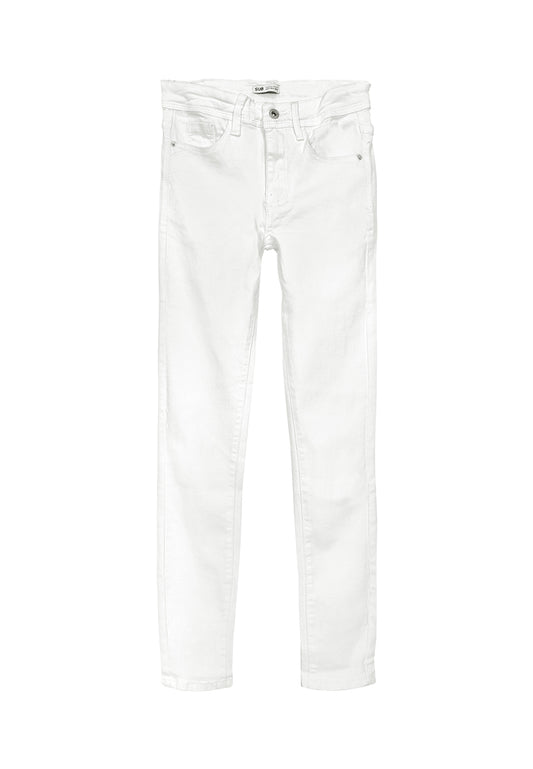 Women Skinny Fit Long Jeans - White - F3W899