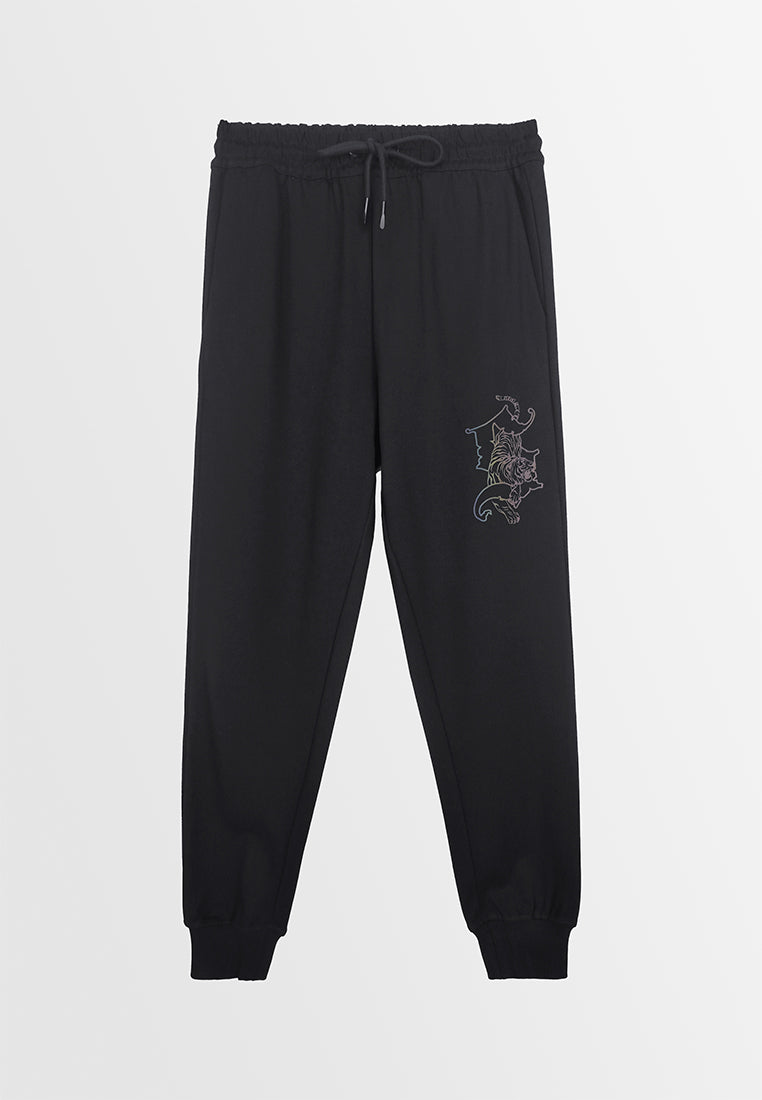 Men Long Jogger - Black - 410145