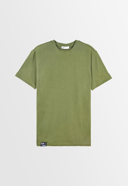 Men Short-Sleeve Basic Tee - Army Green - 310198